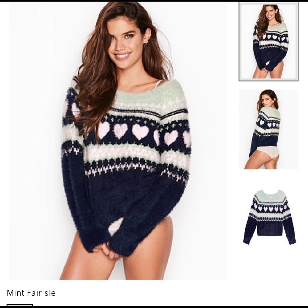 Victoria fuzzy sweater.  Never worn